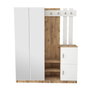 Hanah Home Recibidor Dd8-Aw Pino Atlántico y Blanco